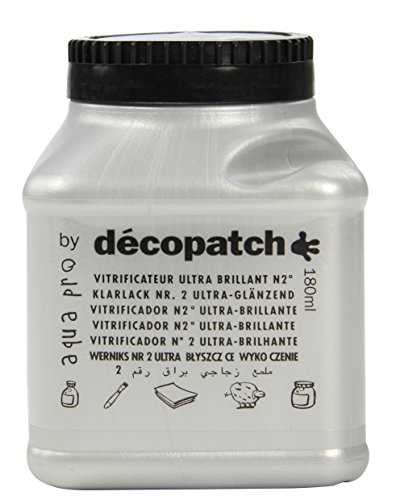 Decopatch Barniz, color plata 180 ml