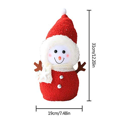Decoración de la muñeca de Navidad de Santa Claus muñeco de Nieve Reno muñeca Ornamento Colgante de Las Decoraciones de Navidad for el hogar, Ciruela mu?ecos Navide?os XINRUIBO (Color : Chocolate)