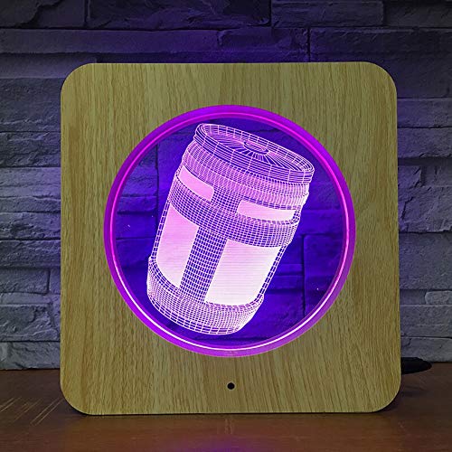 Decoración del Tanque de Asalto plástico luz de la Noche lámpara Personalizada lámpara de Mesa niños Color Regalo decoración del hogar