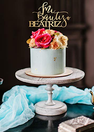 Decoración para tarta Mi Bautizo para bautizo, decoración de tarta de bautizo, para niña, bautizo