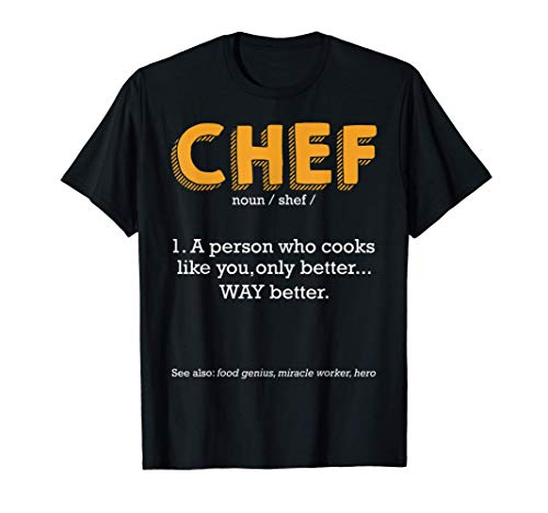 Definición de Chef Cocinero Profesional Preparación de Camiseta