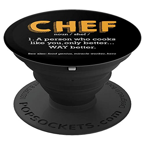 Definición de Chef Cocinero Profesional Preparación de PopSockets Agarre y Soporte para Teléfonos y Tabletas