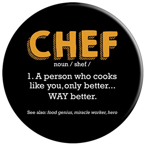 Definición de Chef Cocinero Profesional Preparación de PopSockets Agarre y Soporte para Teléfonos y Tabletas