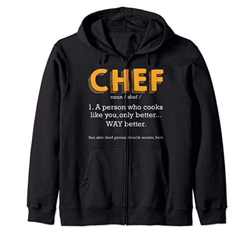 Definición de Chef Cocinero Profesional Preparación de Sudadera con Capucha