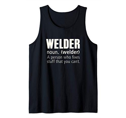 Definición de soldador Arregla cosas divertidas de soldadura Camiseta sin Mangas
