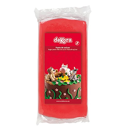 Dekora, Cobertura para repostería (Rojo) - 3 de 250 gr. (Total 750 gr.)