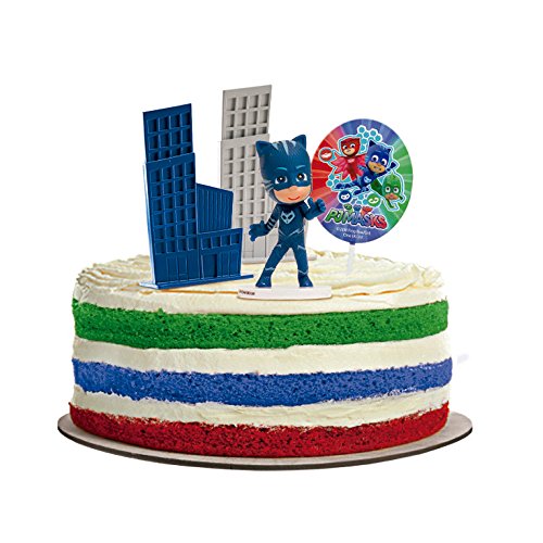 Dekora - Decoracion para Tartas con la Figura de Gatuno de PVC de los Pjmasks , color/modelo surtido