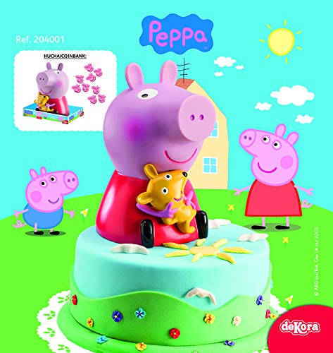 Dekora Hucha Infantil de Peppa Pig con Piruletas Color rosa 204001
