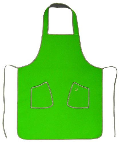 Delantal de cocina de neopreno barbacoa - verde