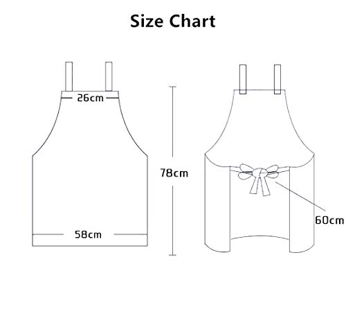 Delantal de Cocina Unisex para Restaurante, de Tela Vaquera, para Barbacoa, Barman o Uniforme de Trabajo, sin Mangas, de Cortex