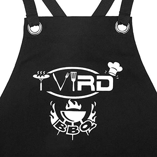 Delantales de cocina / Delantal de barbacoa, Delantal de cocina profesional Tvird con bolsillos para herramientas de barbacoa Delantal de barbacoa impermeable y resistente al aceite para hombres 62 X