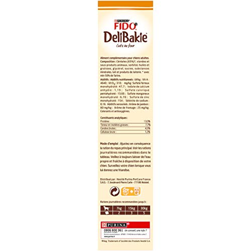 DELIBAKIE Rolls al Sabor de jamón y de Queso 320 G Galletas para Perro – Pack de 6