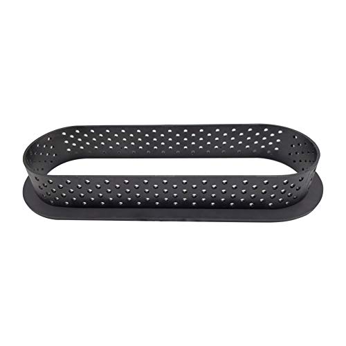 Delleu 8 Piezas de Forma Ovalada Mousse Circle Cutter Herramienta de decoración Postre francés Molde de Pastel DIY Anillo Perforado Tarta Antiadherente para Hornear