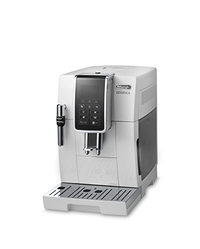De'longhi Dinamica Ecam350.35.WH - Cafetera superautomática, 1450w, 15 bares presión, panel control intuitivo táctil lcd, personalización bebida, dispositivo cappuccino, blanco