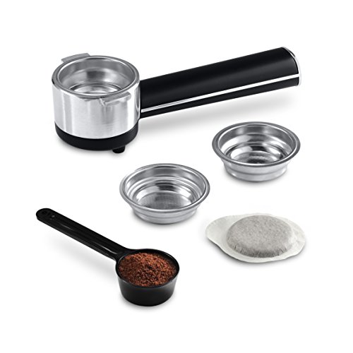 De'Longhi Distinta Cafetera Espresso manual para café molido y monodosis ESE, 1050 W, 2 cups, acero inoxidable, Bronce
