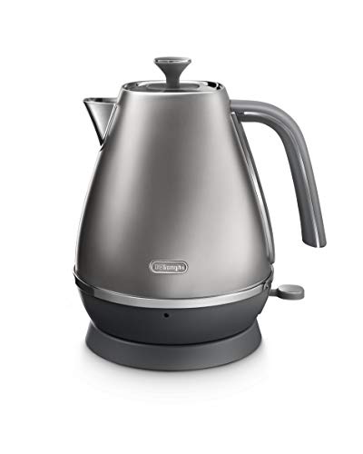 De'Longhi Distinta Flair KBI2001.S - Hervidor de agua (1,7 L, filtro de cal extraíble), color plateado