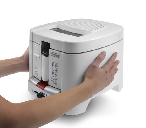 De'Longhi F 13235 - Freidora, 1200 W, 1.2 L, plástico, blanco