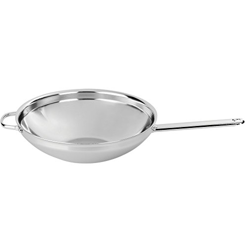 DEMEYERE Wok 32cm Wok/Stir-Fry Pan - Cacerola (Wok/Stir-Fry Pan, Plata, 5,5 L, 320 mm)