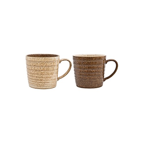 Denby Studio Craft Alt – Taza de Cresta 2 Piezas, Mezcla, Juego de 2