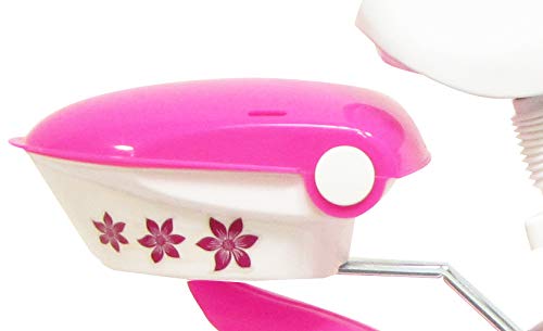 Denver Bike Princess, 14" Niñas Ciudad 14" Acero Rosa, Blanco bicicletta - Bicicleta (14", Vertical, Ciudad, 35,6 cm (14"), Acero, Rosa, Blanco, 35,6 cm (14"))