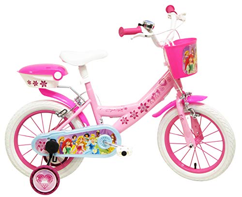 Denver Bike Princess, 14" Niñas Ciudad 14" Acero Rosa, Blanco bicicletta - Bicicleta (14", Vertical, Ciudad, 35,6 cm (14"), Acero, Rosa, Blanco, 35,6 cm (14"))