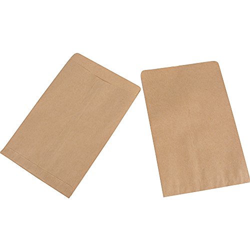 DEOMOR 100pcs(11,6x18cm) Bolsas Bolsitas Papel Kraft Pequeñas Estraza Marrón para Regalos Semillas Híbridas de Maíz Saco de Granja Caramelos Joyas (100pcs, 11.6X18cm)