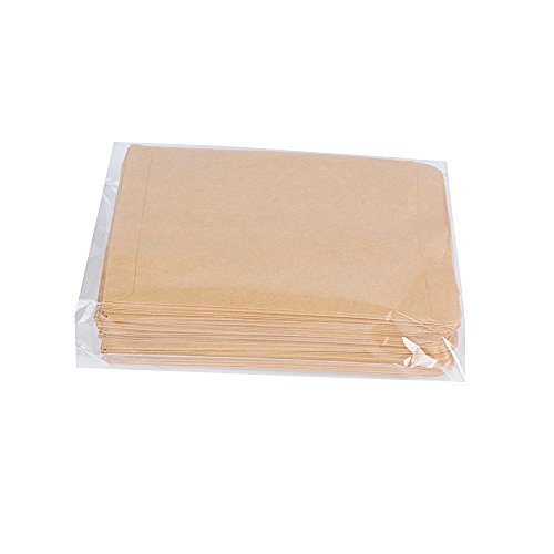 DEOMOR 100pcs(11,6x18cm) Bolsas Bolsitas Papel Kraft Pequeñas Estraza Marrón para Regalos Semillas Híbridas de Maíz Saco de Granja Caramelos Joyas (100pcs, 11.6X18cm)