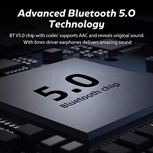 Deportes Auriculares Bluetooth a prueba de agua 5.0 con micrófono Smart Touch Control Auriculares inalámbricos Auriculares Auriculares de música estéreo de alta fidelidad 3D