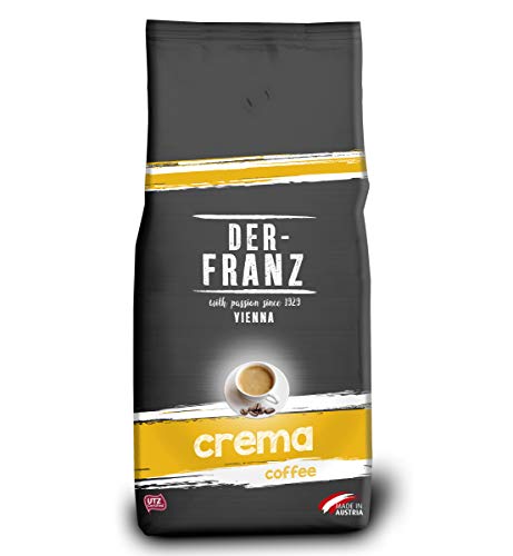 Der-Franz - Café Crema con certificación UTZ, en grano, 1000 g