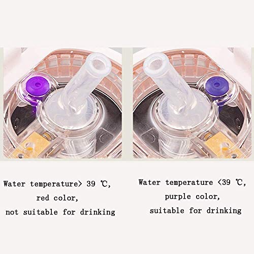Desconocido Botella térmica para niños, Pajita para bebé, antidesbordamiento, para la Escuela, con asa, portátil, Aislante, Taza térmica para el Coche, Color Rosa, tamaño -