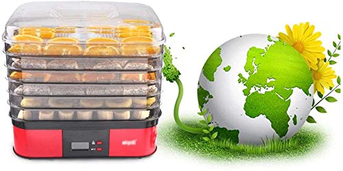 Deshidratar los alimentos 6 capas rectangulares frescas - tipo de botón de control de temperatura 104 de la 158 ° F - carne y carne seca, se ha adaptado para una fruta y hortalizas secas