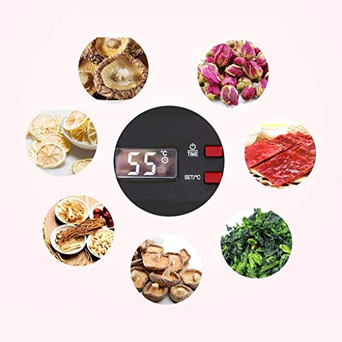 Deshidratar los alimentos 6 capas rectangulares frescas - tipo de botón de control de temperatura 104 de la 158 ° F - carne y carne seca, se ha adaptado para una fruta y hortalizas secas