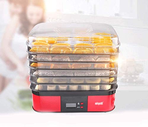 Deshidratar los alimentos 6 capas rectangulares frescas - tipo de botón de control de temperatura 104 de la 158 ° F - carne y carne seca, se ha adaptado para una fruta y hortalizas secas
