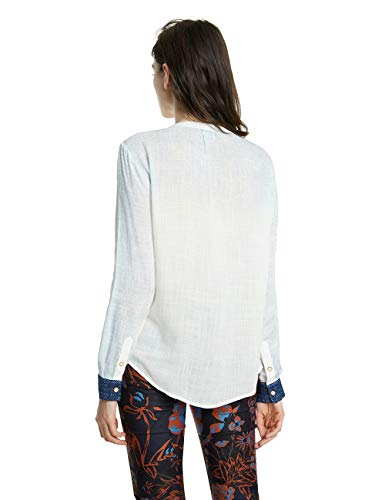 Desigual CAM_Matera Blusa, Blanco (Blanco 1000), XX-Large para Mujer