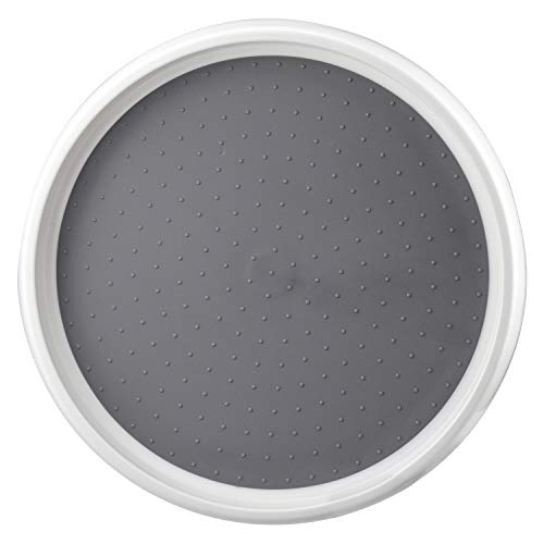 Deson Soportes para Botes de Especias, Juego de 2 Platos Giratorios, Soporte Giratorio para Especias Organizador de Plástico para Especias