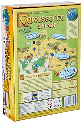 Devir- Carcassonne Safari - Juego de Mesa, Color (BGCARSA)