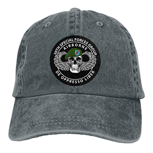 DFHGFJGH XX Grupo de Fuerzas Especiales Cráneo Gorras de béisbol Ajustables Sombreros de Mezclilla Cowboy Sport Outdoor