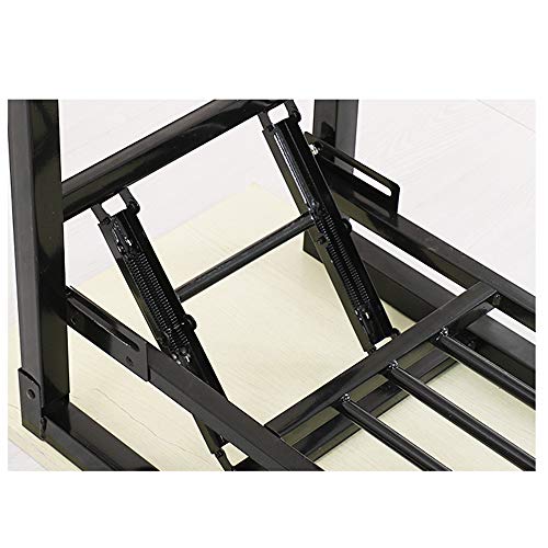 DGXQ Patas de la Mesa Plegable/Estante de Escritorio/Patas de Mesa de Conferencia Simple/Negro, una Capa, Doble Capa, 78 cm * 38 cm * 73 cm