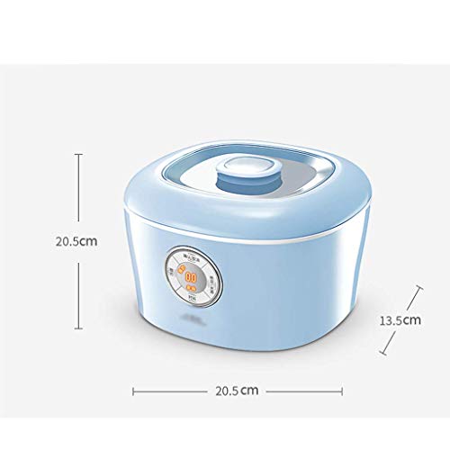 DHTOMC Yogur hogar máquina, Mini automático de Natto Máquina/Casera Antiguo Yogur Vino de arroz de Acero Inoxidable + Delineador de cerámica 6 Minutos Copa Inteligente Versión Xping
