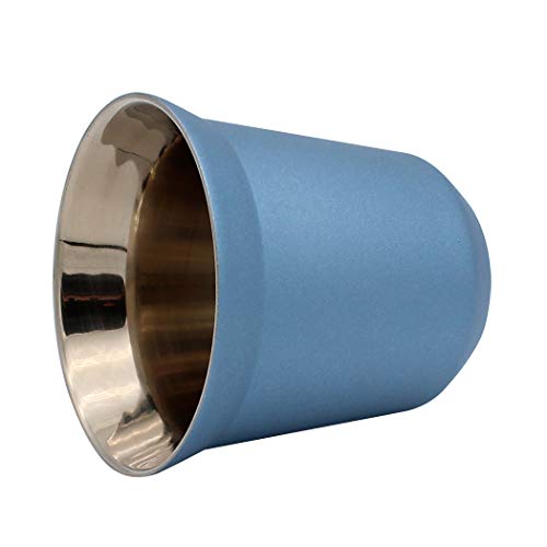 Dianoo Taza De Café Tazas De Espresso De Acero Inoxidable pared Doble Con Aislamiento Térmico Cápsula Azul