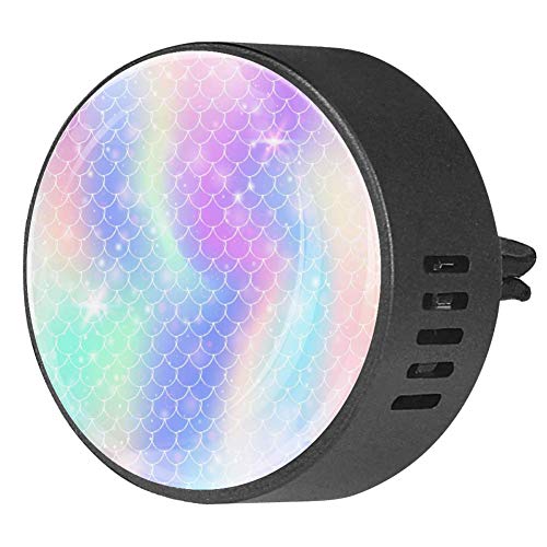 Difusor de Aire para Coche con diseño de Cola de pez y Estrellas, de Goma EVA, difusor de aceites Esenciales de aromaterapia, Fruta de la pasión