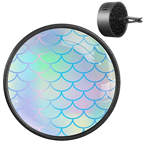 Difusor de Aire para Coche con Textura de Cola de Sirena, de Goma EVA, difusor de aceites Esenciales para aromaterapia, Fruta de la pasión
