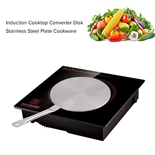 Difusor de Cocina de Inducción de Acero Inoxidable de Convertidor de Difusor de Calor para Fuente de Hogar 22cm de Gas/Eléctrico/Cocina de Inducción