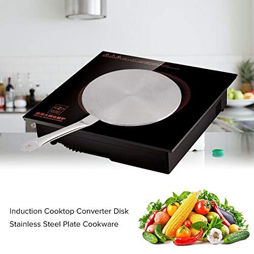 Difusor de Cocina de Inducción de Acero Inoxidable de Convertidor de Difusor de Calor para Fuente de Hogar 22cm de Gas/Eléctrico/Cocina de Inducción