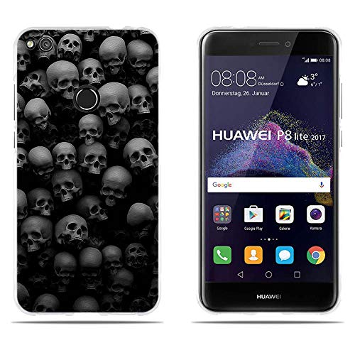 DIKAS para Huawei P8 Lite 2017/ Honor 8 Lite/ P9 Lite 2017 Funda TPU de Gel de Silicona, Protectora de Goma para Huawei P8 Lite 2017/ Honor 8 Lite/ P9 Lite 2017 (5.2")- Pic: 03