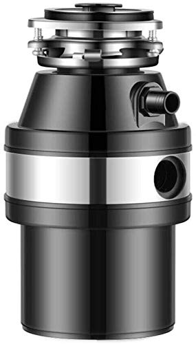 DiLiBee El triturador de basura triturador de basura triturador de alimentos 1 / 2HP Alimentación continua Comidas caseras en la cocina con enchufe 2600 RPM
