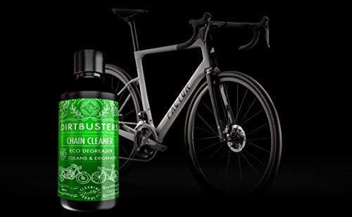 Dirtbusters Eco bicicleta cadena de bicicleta limpiador desengrasante 250 ml con potente respetuoso con el medio ambiente montaña