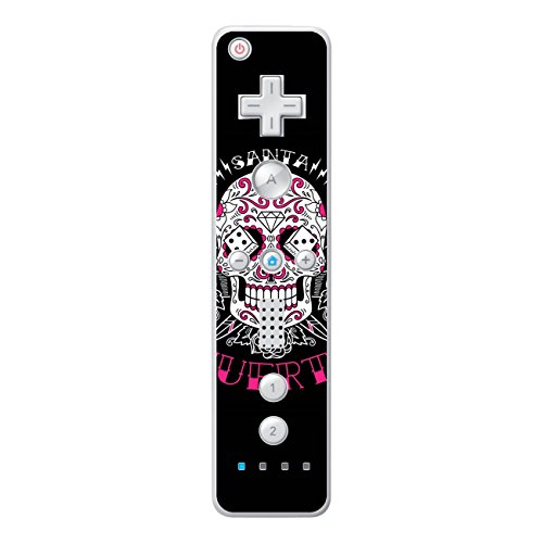 'Disagu Design Skin para Nintendo Wii Controller Diseño Pantalla – Diseño Día del azúcar Muerto Calavera Negro