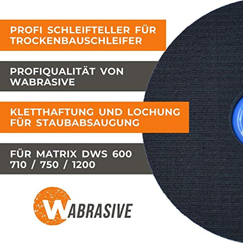 Disco Lija Adhesivo 225 | Plato de Apoyo para Velcro-Papel de Lija sin Perforación | Ø 225mm | para Lijadora, Bauschleifer y Jirafa de Pulido