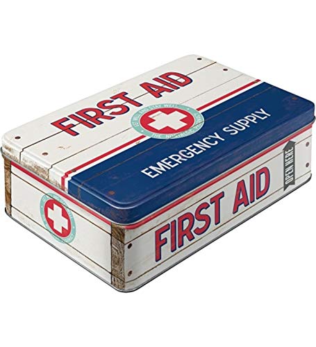 Diseño de Primeros Auxilios para Tarro de Caja metálica de Primeros Auxilios para Caja de Metal Plana